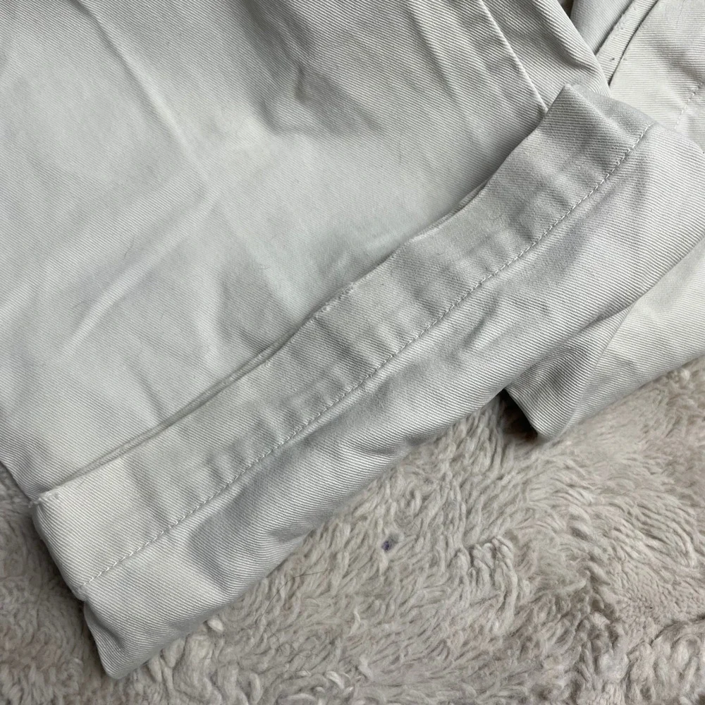 Polo Ralph Lauren Andrew Pant Mens 35x32Pleated Chino Trousers Stone White